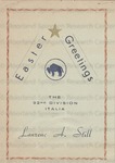 Easter Greetings 92nd Division Italia by Laverne A. Still