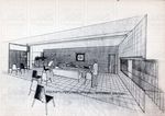 Hampton Men's Dormitory Drawing - 9 by Hilyard Robinson