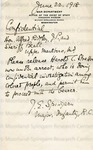 Spingarn, Joel to Thomas Montgomery Gregory (other letter) by Thomas Montgomery Gregory