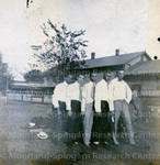 Five Black Men including William Stuart Nelson Pose in the field