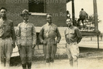 William Stuart Nelson (far right) Stands with Other Soldiers
